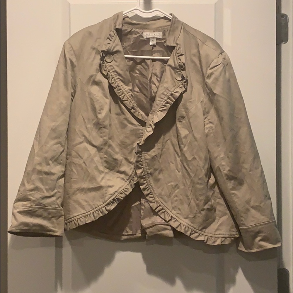 Adorable Ruffle Blazer Outfit XL